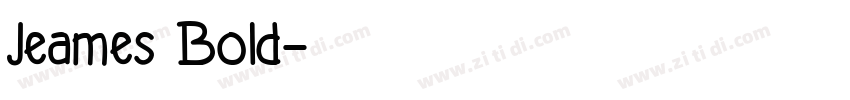 Jeames Bold字体转换